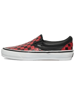 Классические слипоны Low Top для скейтборда унисекс черный, красный черный Vans