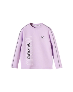 Футболка для младших школьников, светло-фиолетовый Mizuno