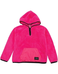 Толстовка с капюшоном Youth с флисовой подкладкой и искусственным мехом, Ko Pink Calvin klein