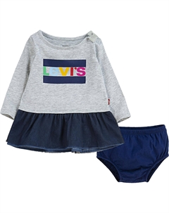 Платье Baby для девочек с длинными рукавами, Light Grey Heather Levi's®