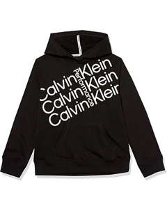 Спортивная толстовка с капюшоном для девочек, Black Fresh Calvin klein