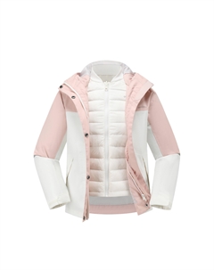 Пуховик Quartz Pink/Ecru для подростков, розовый/экрю Decathlon