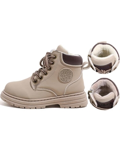 Антискользящие утепленные высокие ботинки Kids' Gray Kids', хаки серый Babaya