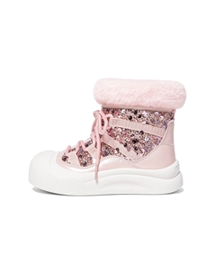 Снежные сапоги Sparkling, утепленные ботинки с флисовой подкладкой Rebound, дышащие термоизолированные, для детей, Soft Sheer Pink Snoffy
