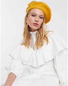 Берет горчичного цвета Topshop