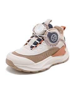 Детские противоскользящие легкие утепленные повседневные ботинки Kids', бежевый/сине-оранжевый Abc-kids