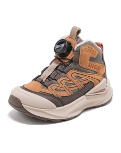 Нескользящие легкие утепленные удобные детские повседневные ботинки, бежевый/желто-коричневый Abc-kids