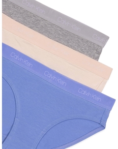 Современные хлопковые трусики-бикини для девочек, Hydrangea/Sand/Heather Gray Calvin klein