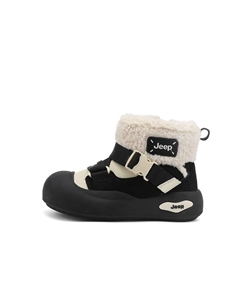 Детские утепленные ботинки Kids, айвори белый/Obsidian черный Jeep