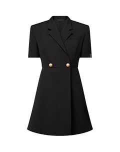 Короткое платье с запахом, черный Louis vuitton