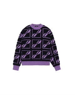 Свитер унисекс фиолетовый We11done