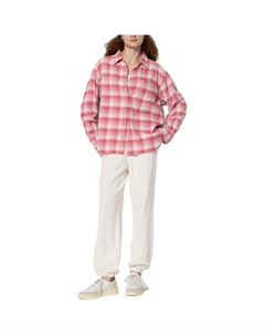 Женская рубашка персиково-розового цвета Uniqlo