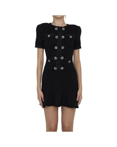 Мини-платье с пайетками, черный Self-portrait