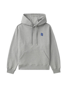 Худи с логотипом Cotton, серый Ader error