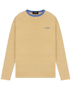 Футболка с полосками и логотипом, желтый We11done