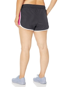 Женские двухцветные трусы-шорты для бега, Black/Fuschia Combo Tommy hilfiger