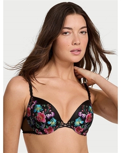 Бюстгальтер пуш-ап с вышивкой темных цветов, embroidery dark blossom Very sexy