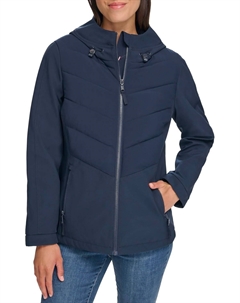 Женская спортивная куртка, устойчивая к непогоде, Navy Tommy hilfiger