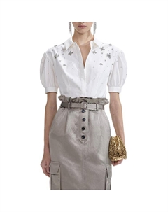 Футболка Self portrait Женская, белый Self-portrait