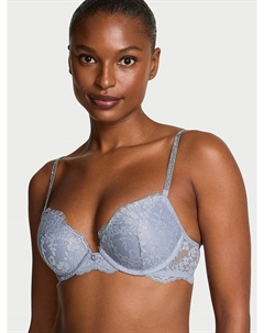 Бюстгальтер пуш-ап из серебристого кружева Twinkle, twinkle lace blue grey Dream angels