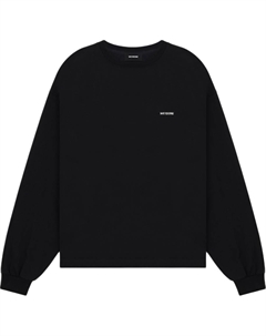 Лонгслив с вышитым логотипом, черный We11done