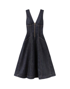 Женское платье без рукавов Self Portrait, темно-синий Self-portrait