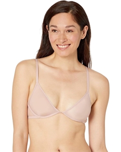 Женский прозрачный бюстгальтер Marquisette без подкладки с глубоким вырезом, Subdued Calvin klein