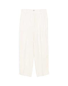 Брюки с двойной складкой TOTEME, светло-бежевый Toteme