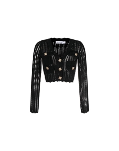 Женский черный топ Self-portrait