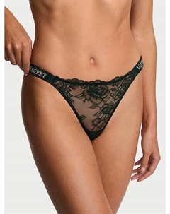 Трусики-Стринги с блестящими кружевными бретельками, lace repeat shine strap cilantro Very sexy