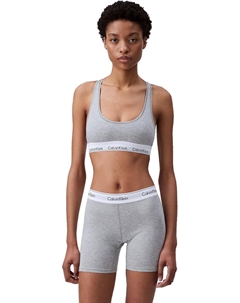 Женские современные хлопковые трусы-боксеры, Grey Heather Calvin klein