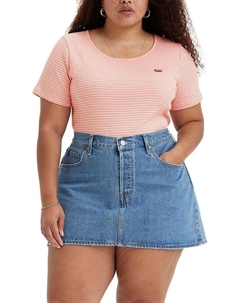 Женская рубашка Honey с коротким рукавом, (New) Pencil Stripe Quartz Pink Stripe Levi's®