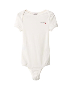 Боди с вышивкой X Petit Bateau, белый Miu miu