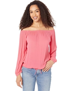 Женская полосатая блузка с открытыми плечами от, Rosette Tommy hilfiger