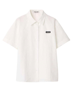 Поплиновая рубашка, белый Miu miu