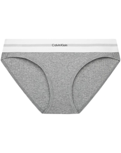 Рифленые трусы с логотипом, серый Calvin klein