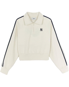 Свитшот женский кремовый Mlb