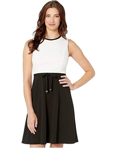 Платье-труба из крепа Scuba, Ivory Tommy hilfiger