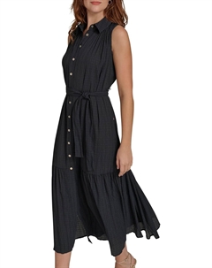 Женское платье-рубашка миди без рукавов, Sky Captain Tommy hilfiger