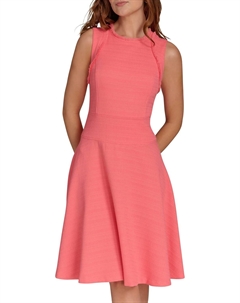 Женское платье без рукавов с круглым вырезом и расклешенной юбкой, Sherbet Tommy hilfiger