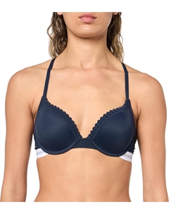 Женский сетчатый бюстгальтер RIC-rac Trim Logoband Push-up Micro Bra, Sky Captain Tommy hilfiger