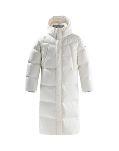 Пуховик унисекс, белый Descente