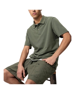 Футболка-поло Airism Unisex Dark Olive Uniqlo