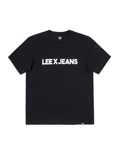 Футболка унисекс черная Lee