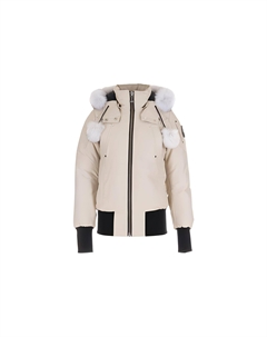 Куртка FW21 с наполнителем пух женская фарфорово-белая, белый Moose knuckles