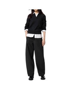 Женские повседневные брюки черного цвета, черный Uniqlo