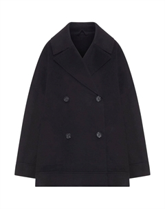 Куртка Double breasted Wool Jacket TOTEME, черный Toteme