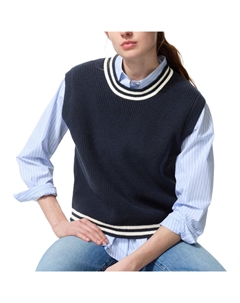 Женский майка, синий Uniqlo