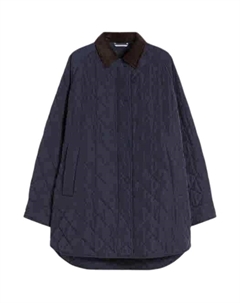 Приталенная женская куртка пуховик, синий Weekend max mara