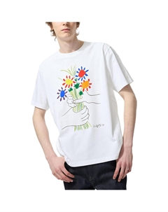 Футболка Peace For All Series Unisex белая Uniqlo